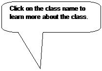 Rounded Rectangular Callout: Click on the class name to learn more about the class.